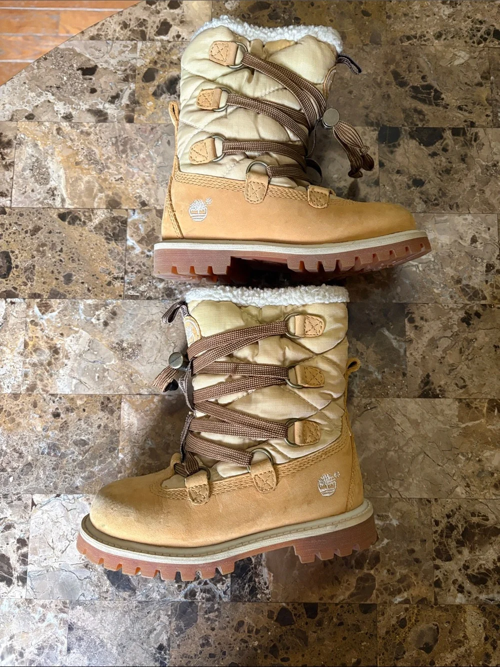 Timberland Kids Wheat/Tan Waterproof Winter Boots